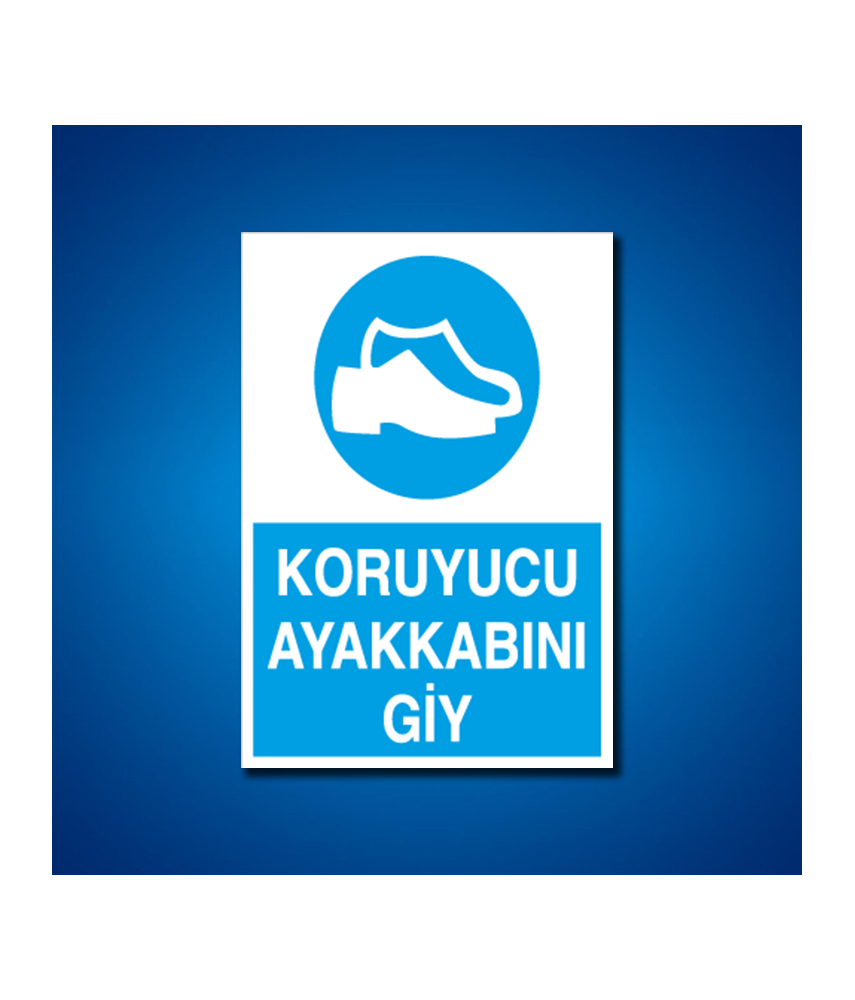 Ayak Koruma İş Güvenliği Etiketleri
