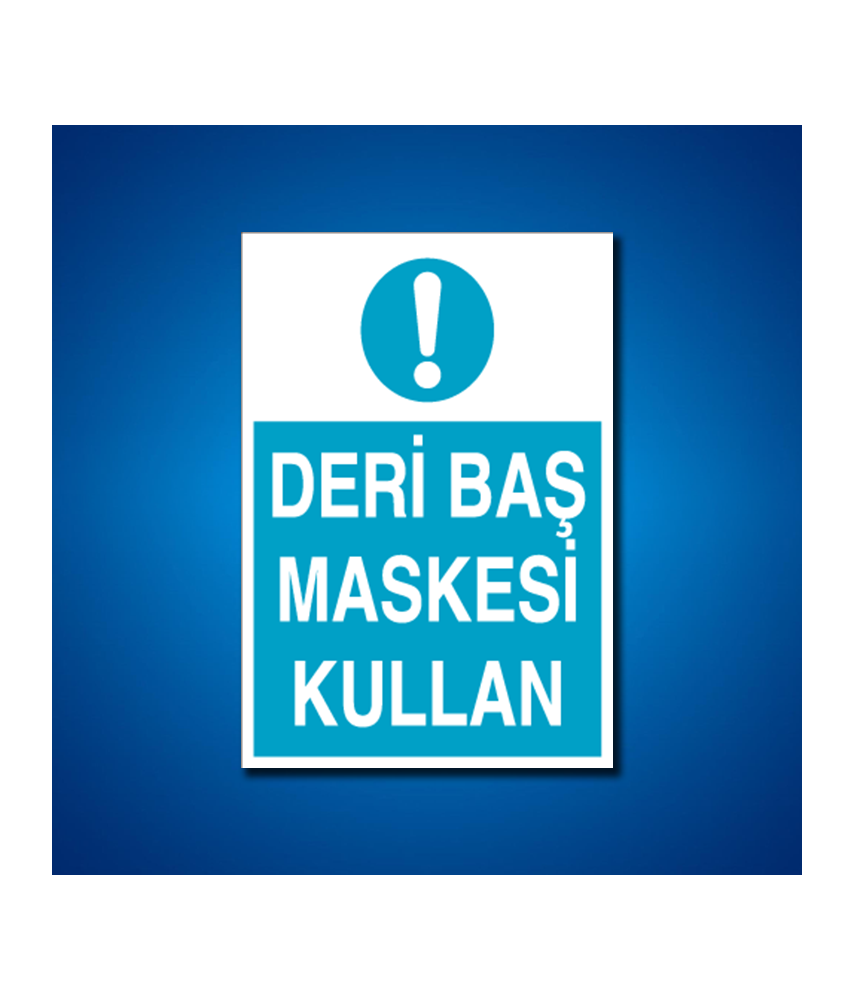 Yüz Koruma İş Güvenliği Etiketleri