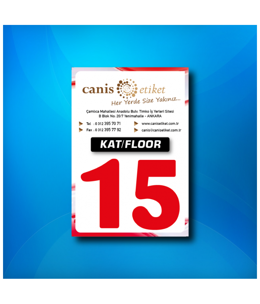 Asansör Kat Etiketi