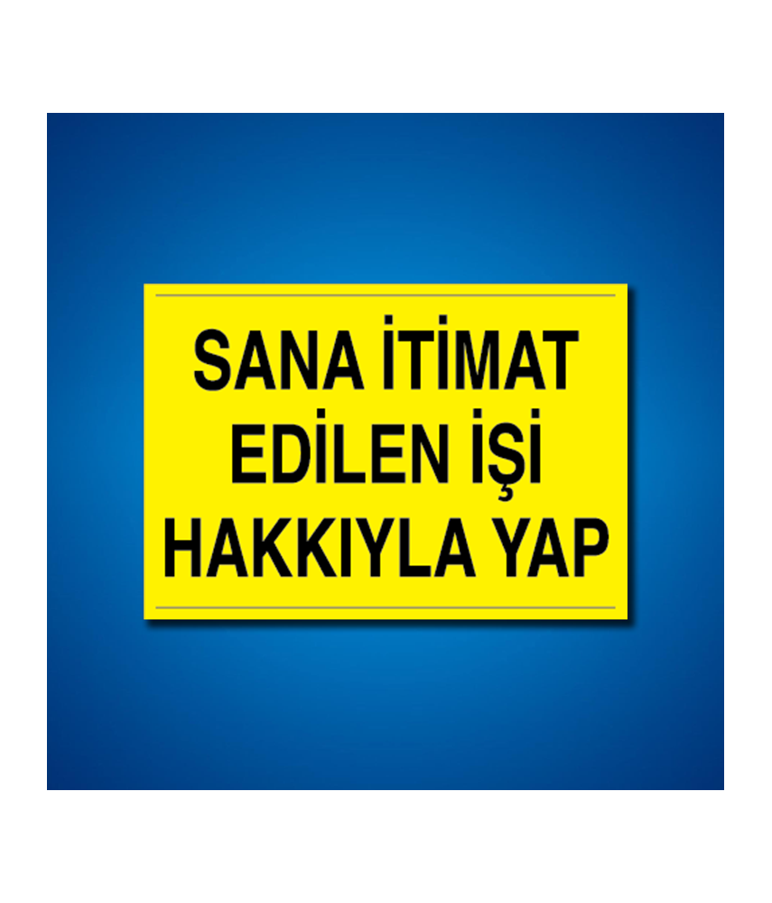 Vazife-Görev-Yetki İş Güvenliği Etiketleri