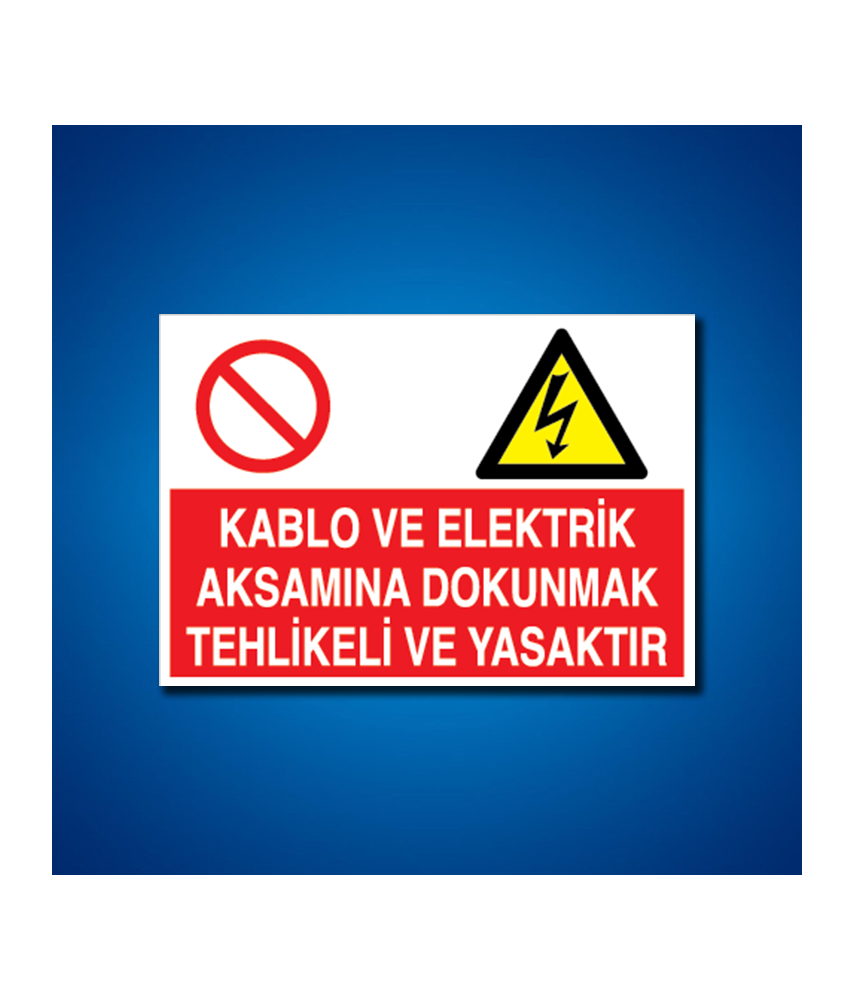 Kablo İş Güvenliği Etiketleri