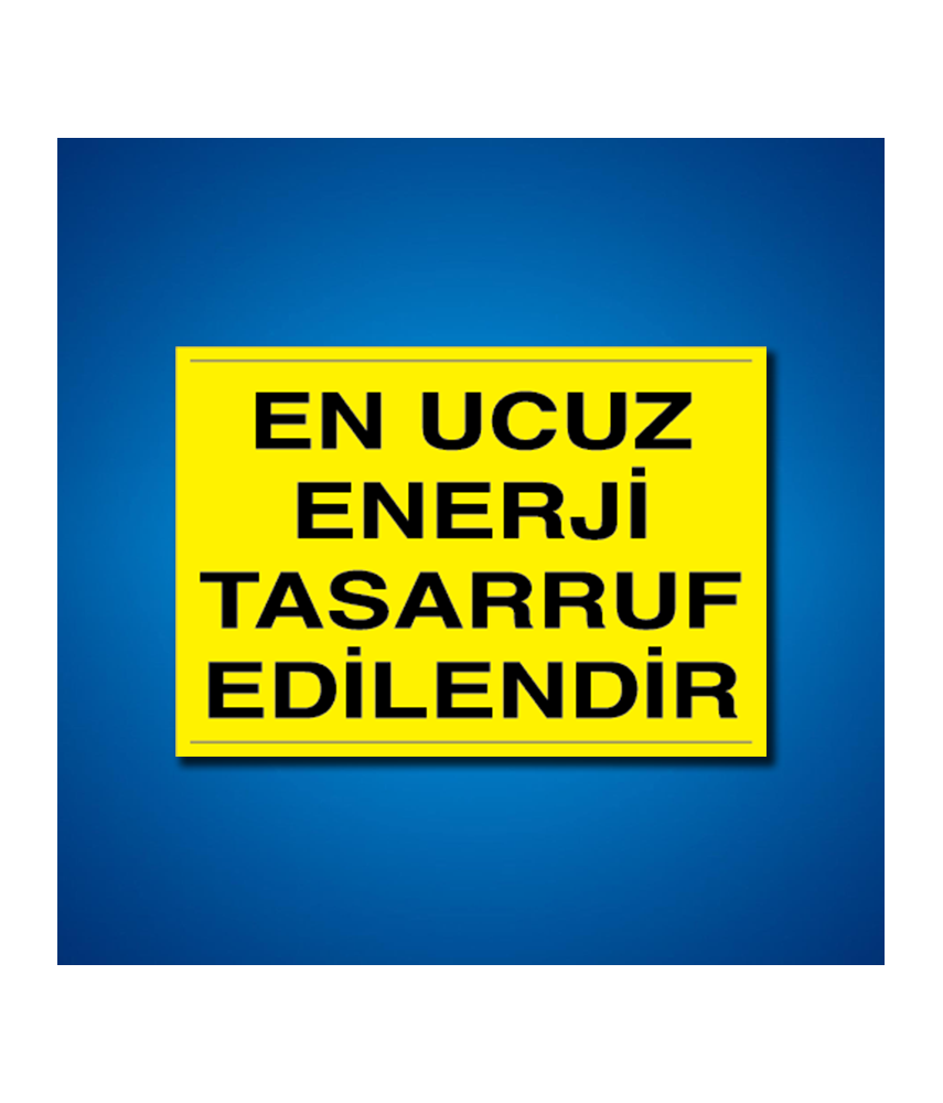 Tasarruf İş Güvenliği Etiketleri