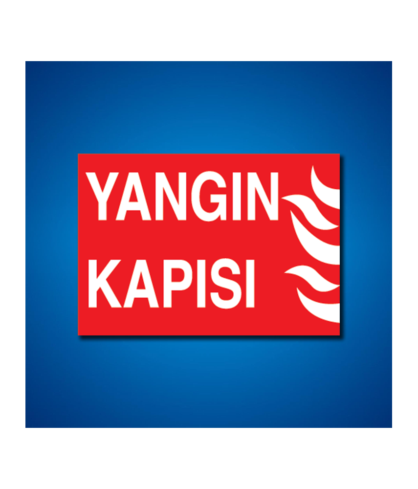 Yangınla Mücadele İş Güvenliği Etiketleri
