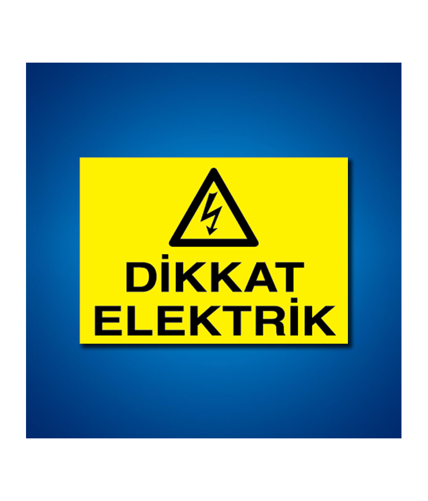 Elektrik İş Güvenliği Etiketleri