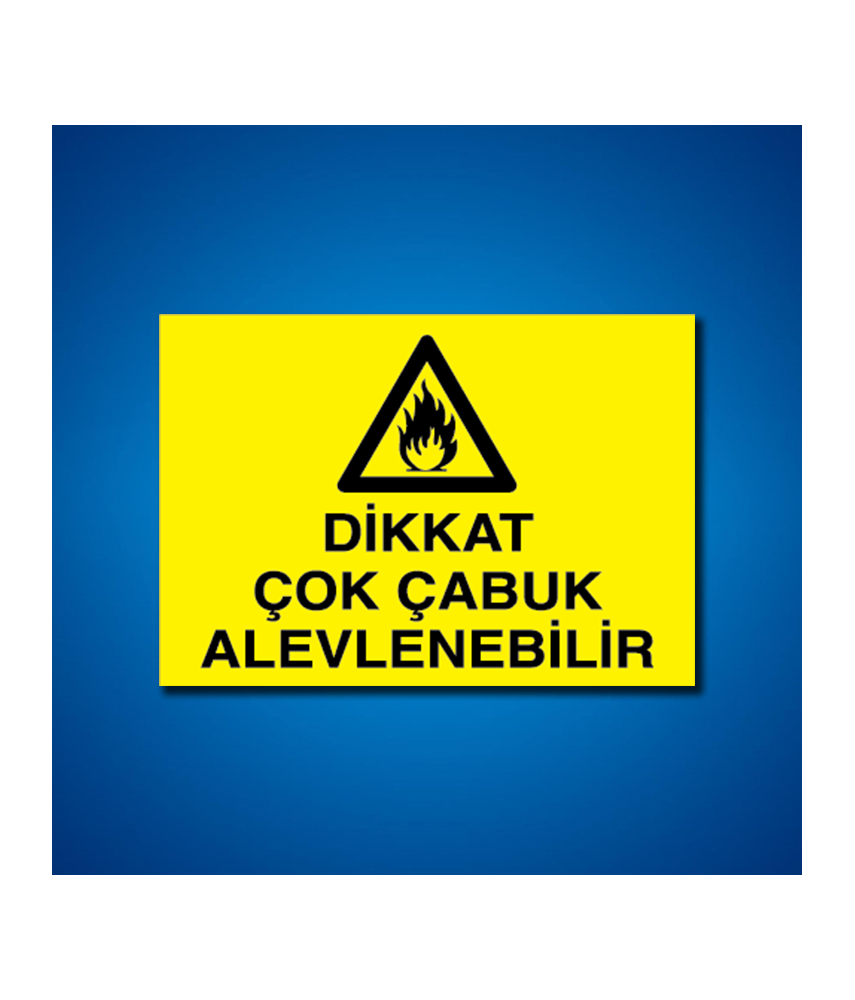 Yanıcı-parlayıcı İş Güveniği Etiketleri