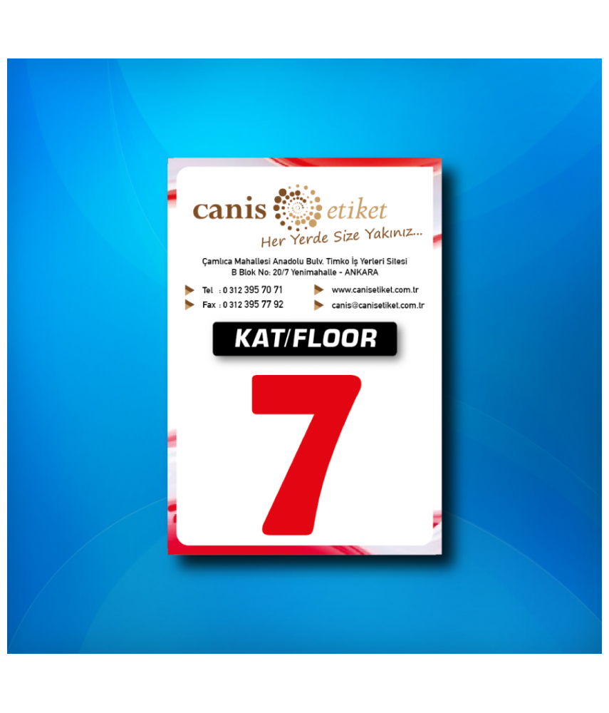 Asansör Kat Etiketi