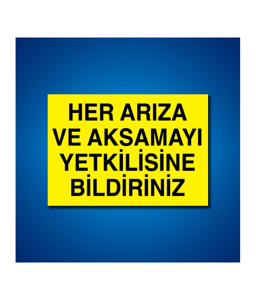 Bakım Arıza Ayar Ve Yağlama Etiketleri