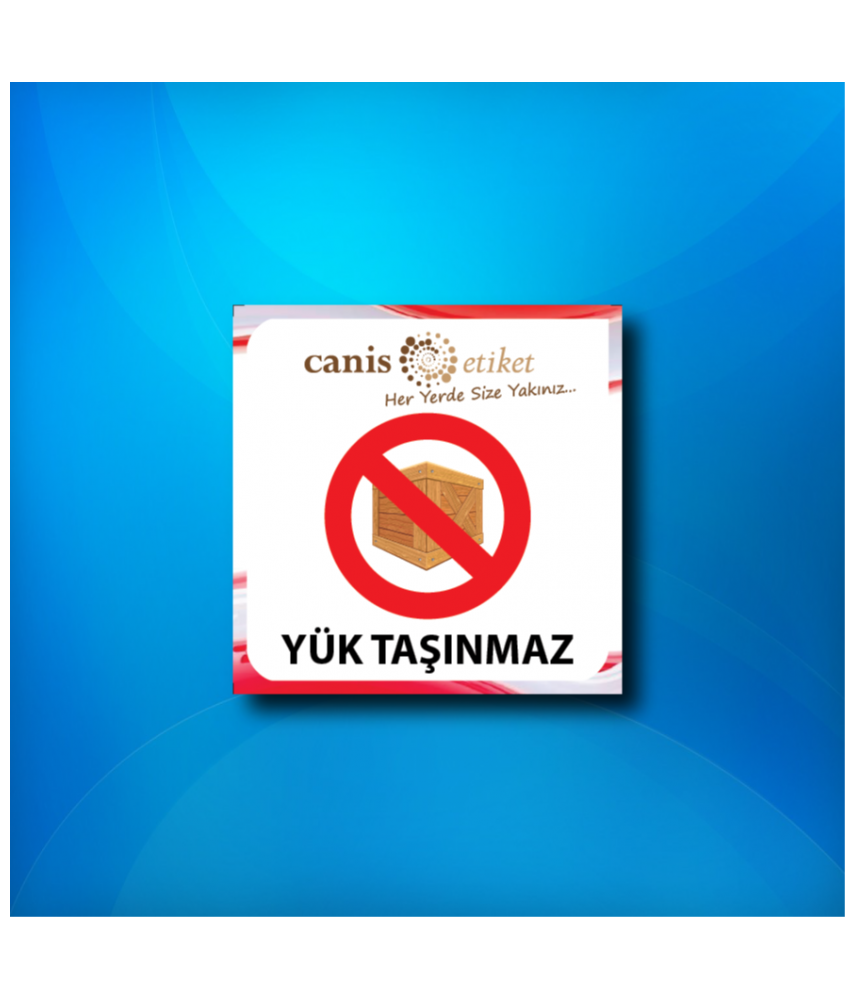 Asansör Uyarı Ve Güvenlik Etiketi