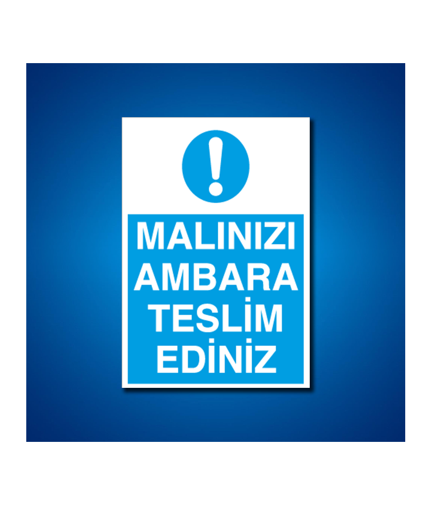 İstif-Raf-Depo İş Güvenliği Etiketleri