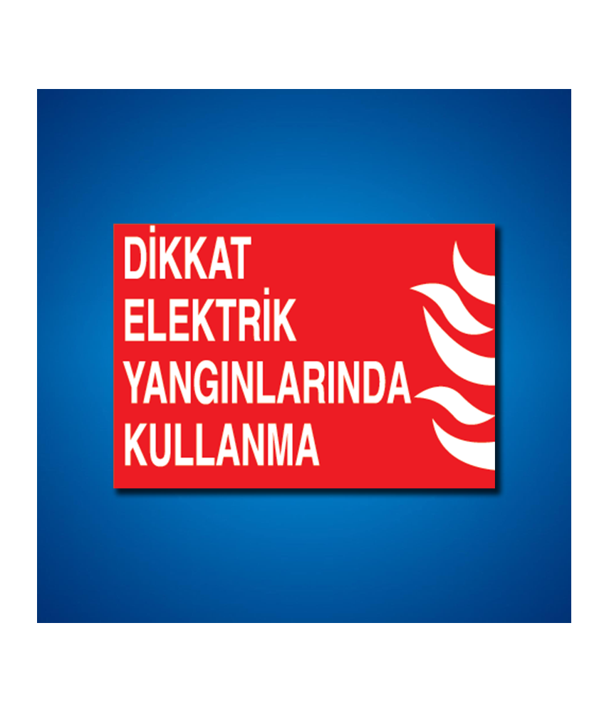 Yangınla Mücadele İş Güvenliği Etiketleri