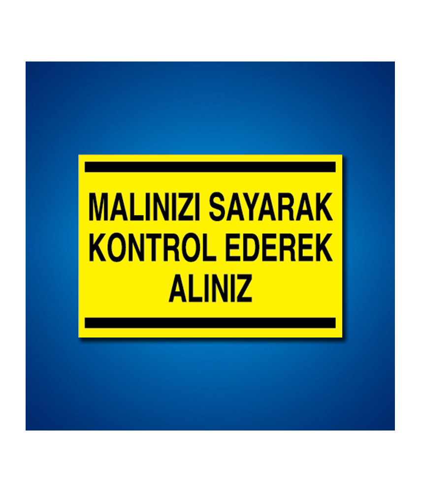 Alet-Tezgah-Malzeme Etiketleri