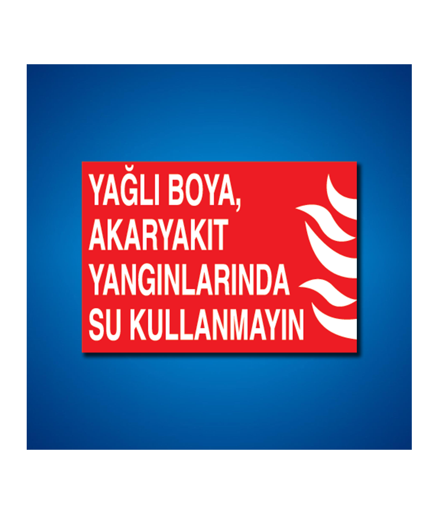 Yangınla Mücadele İş Güvenliği Etiketleri