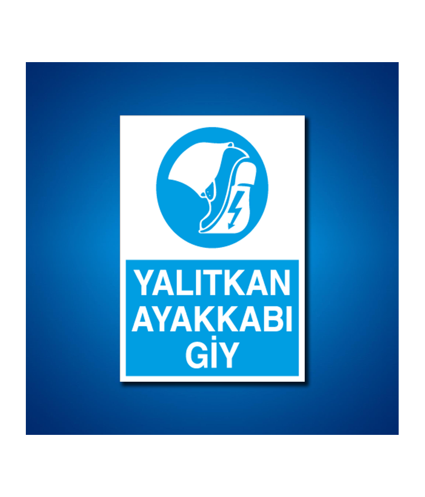 Ayak Koruma İş Güvenliği Etiketleri