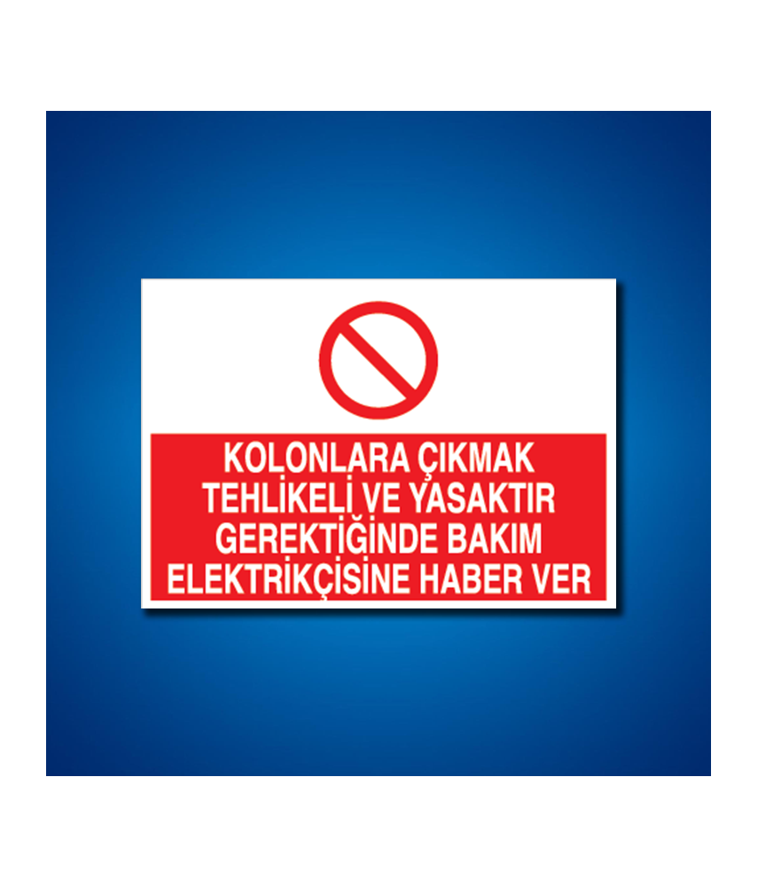 Elektrik İş Güvenliği Etiketleri