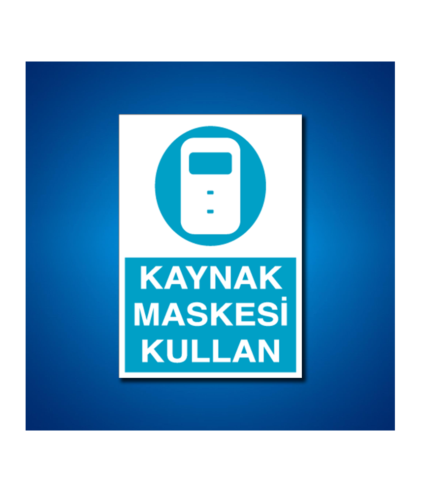 Yüz Koruma İş Güvenliği Etiketleri