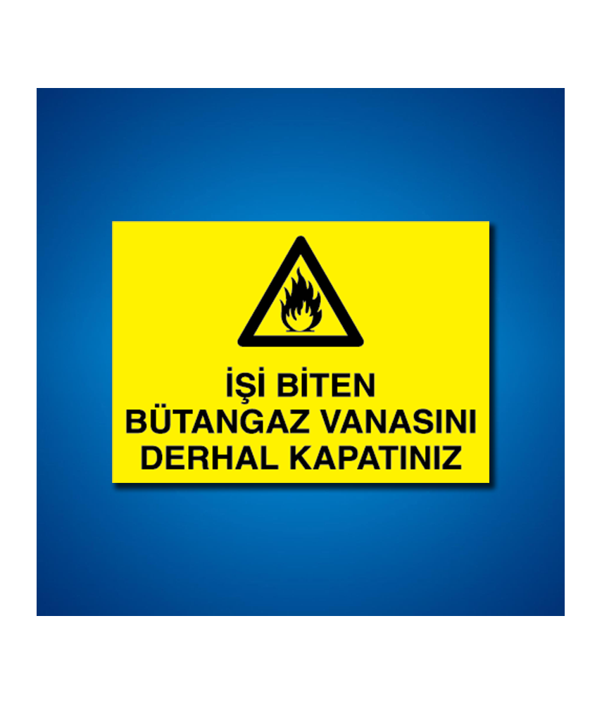 Doğal Gaz İş Güvenliği Etiketleri