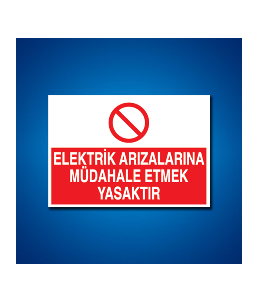 Elektrik İş Güvenliği Etiketleri