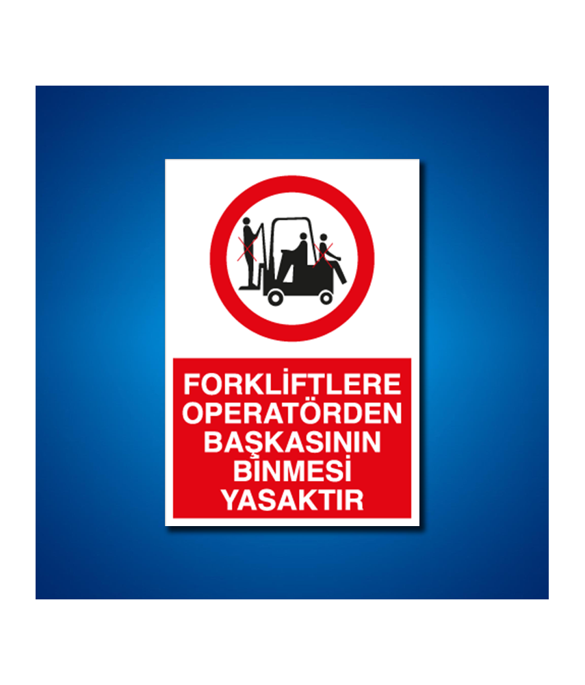 Forklift İş Güvenliği Etiketleri