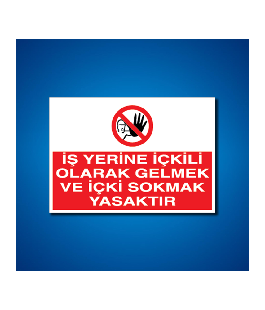 Alkol İş Güvenliği Etiketleri