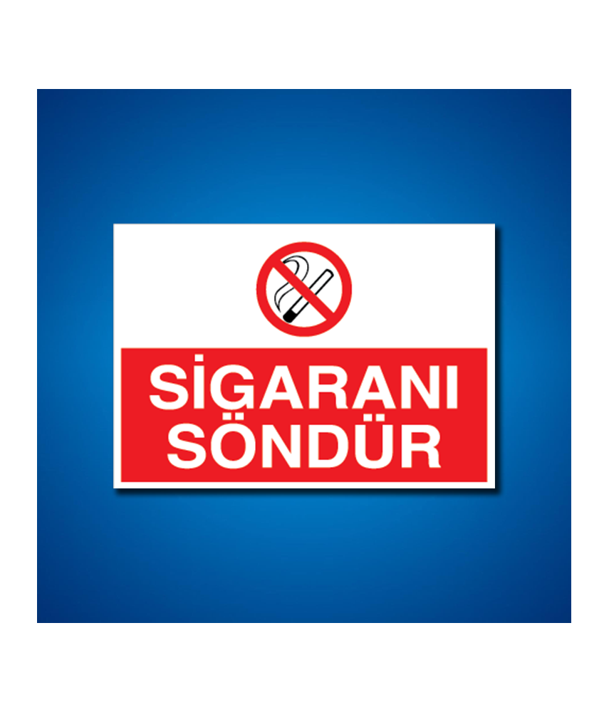 Sigara İş Güvenliği Etiketleri