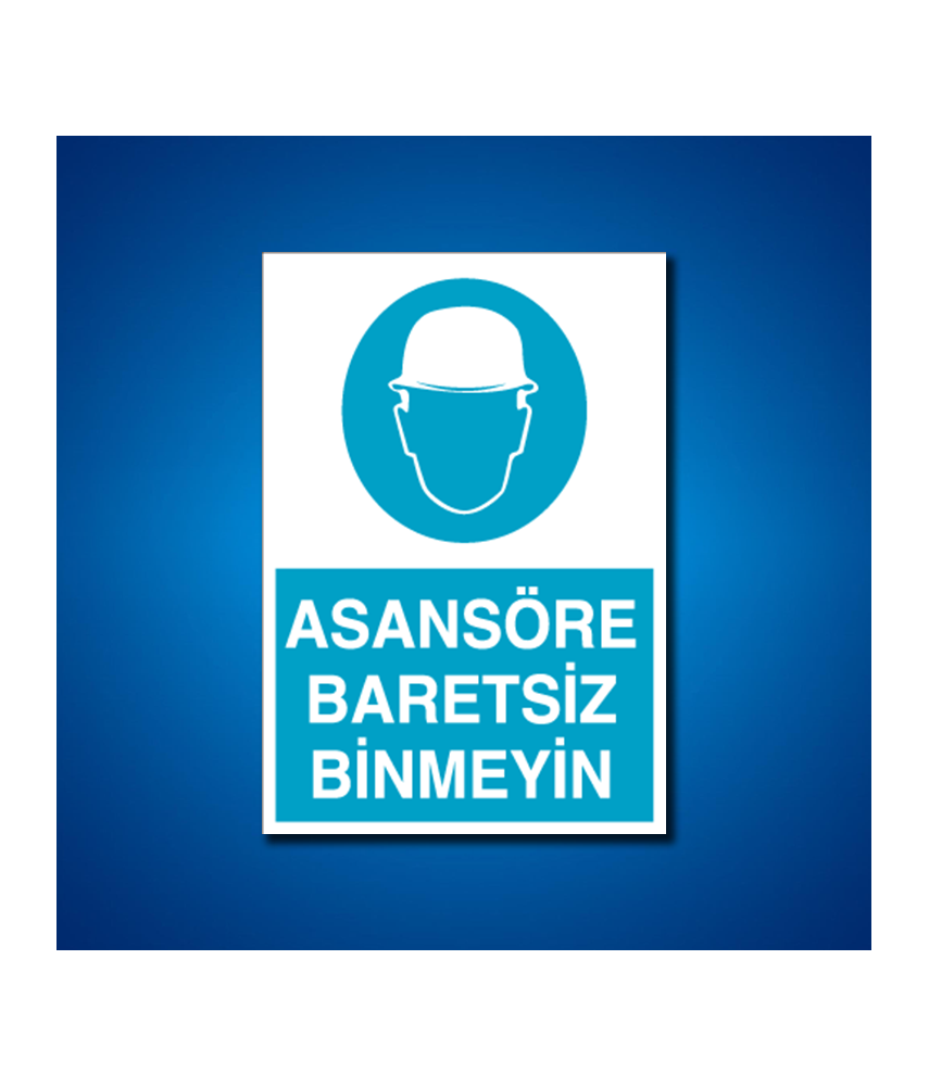 Kafa Koruma Baret İş Güvenliği Etiketleri