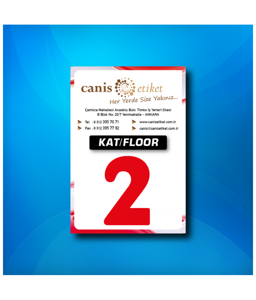 Asansör Kat Etiketi