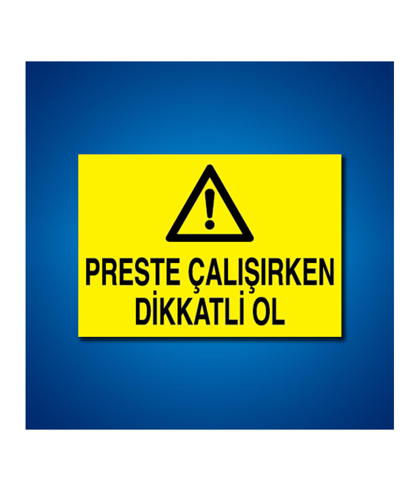 Pres-Giyotin-Makas İş Güvenliği Etiketleri