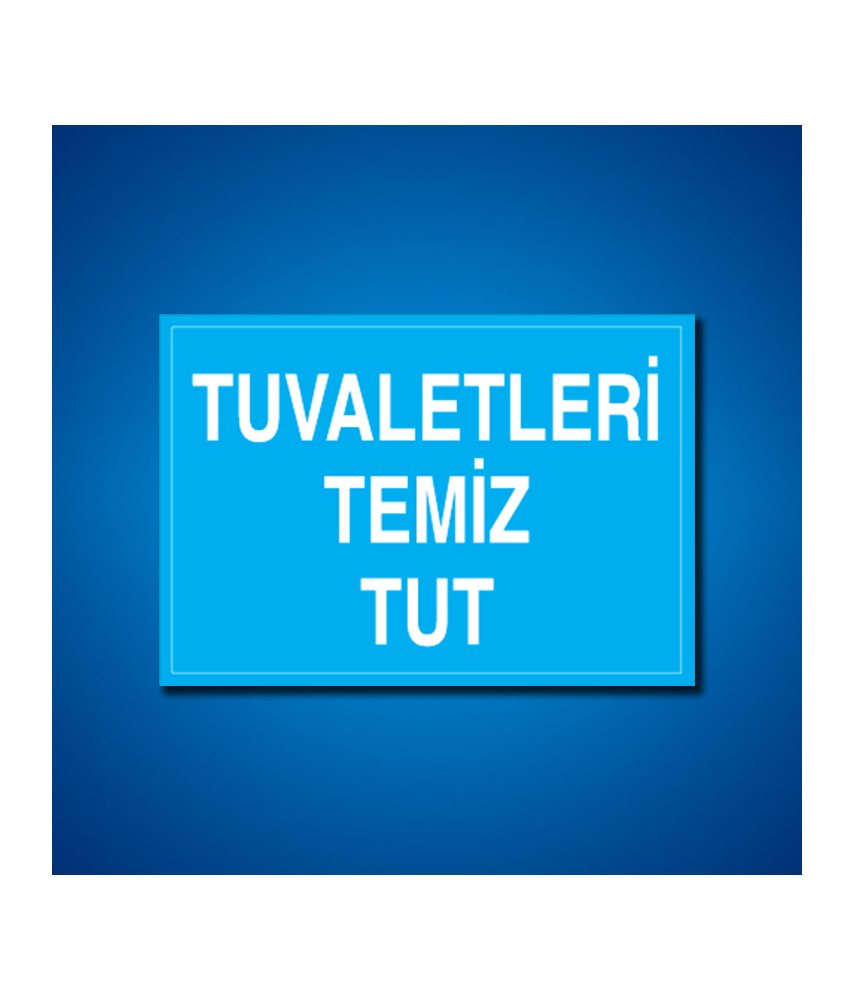 Tuvalet İş Güvenliği Etiketleri