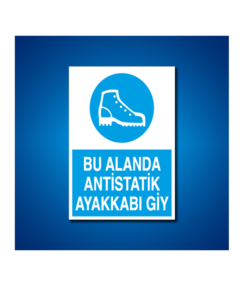 Ayak Koruma İş Güvenliği Etiketleri