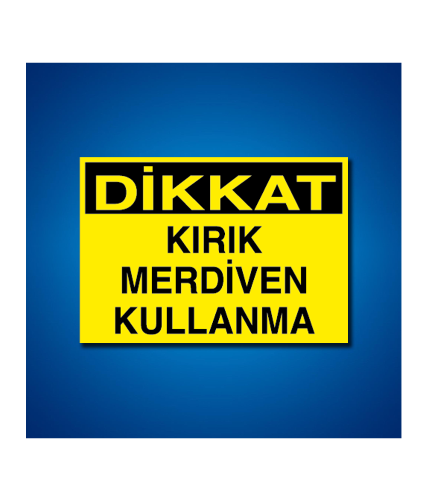 Çatı Merdiven Koridor İş Güvenliği Etiketleri