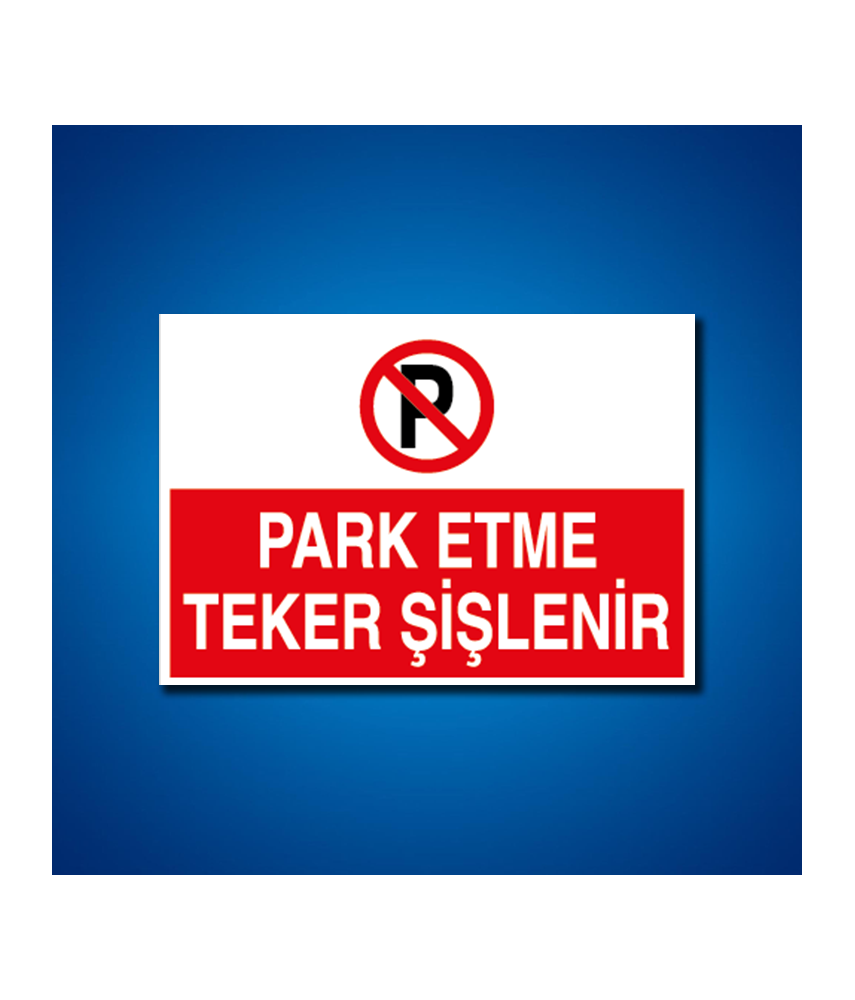 Park İş Güvenliği Etiketleri
