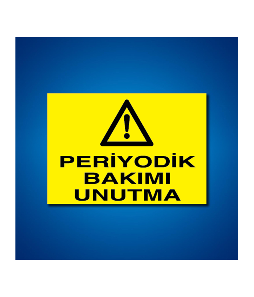 Bakım Arıza Ayar Ve Yağlama Etiketleri