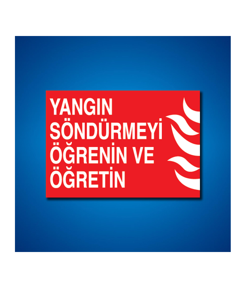Yangınla Mücadele İş Güvenliği Etiketleri