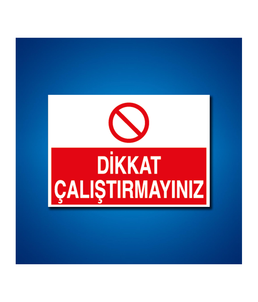 Makine İş Güvenliği Etiketleri