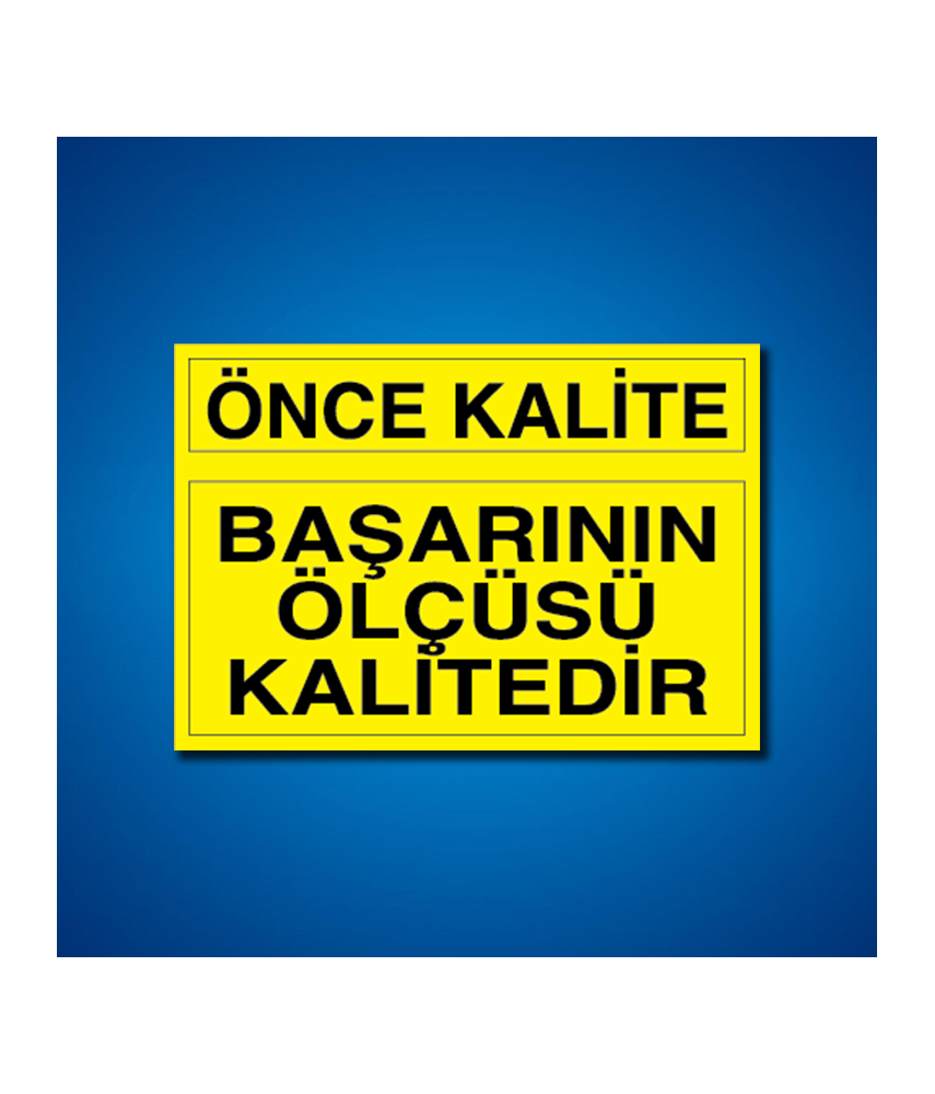 Kalite İş Güvenliği Etiketleri