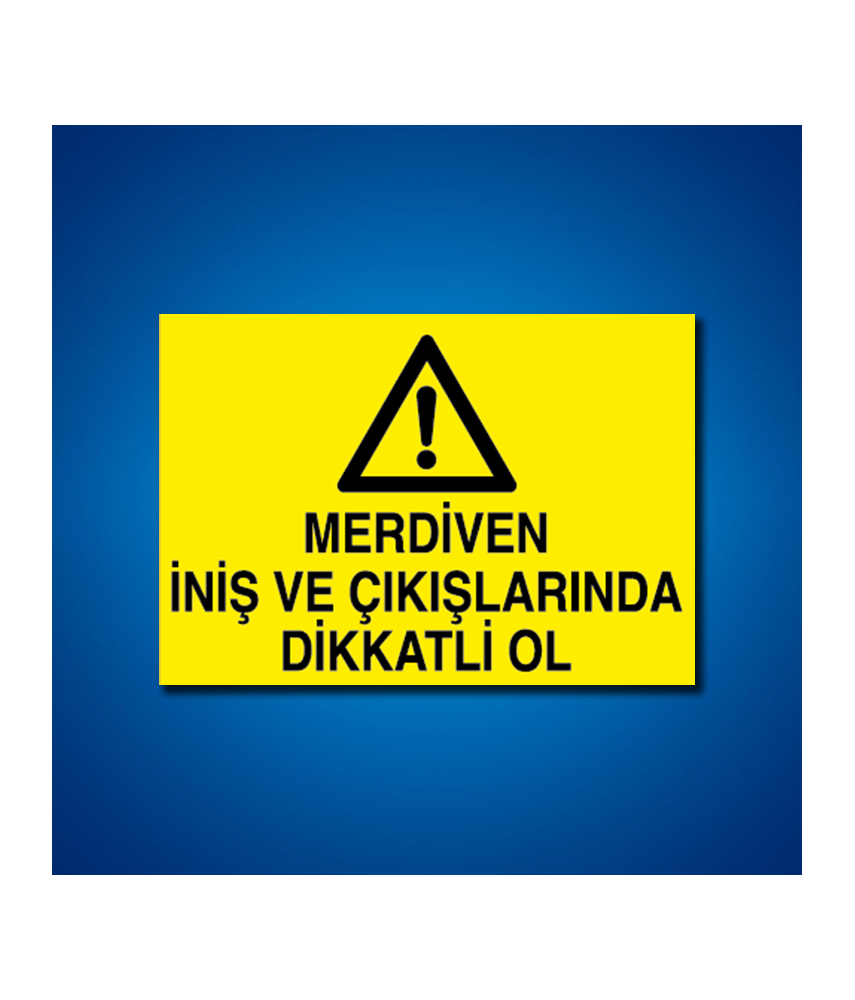 Çatı Merdiven Koridor İş Güvenliği Etiketleri