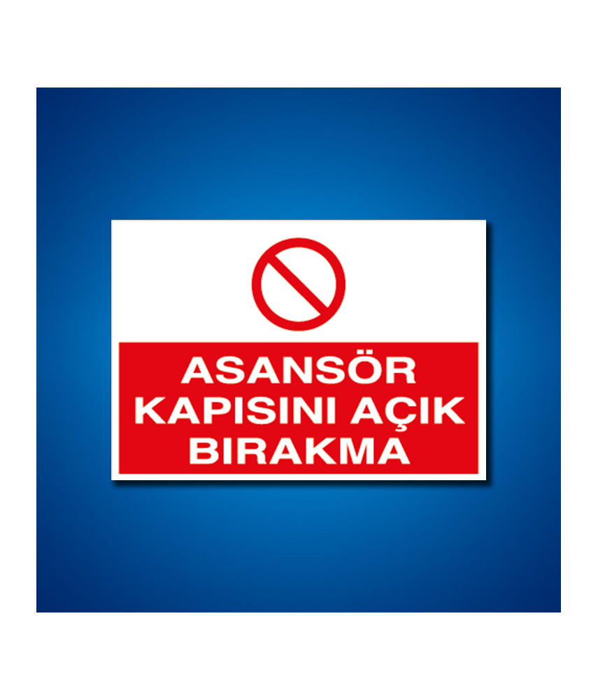 Asansör İş Güvenliği Etiketleri