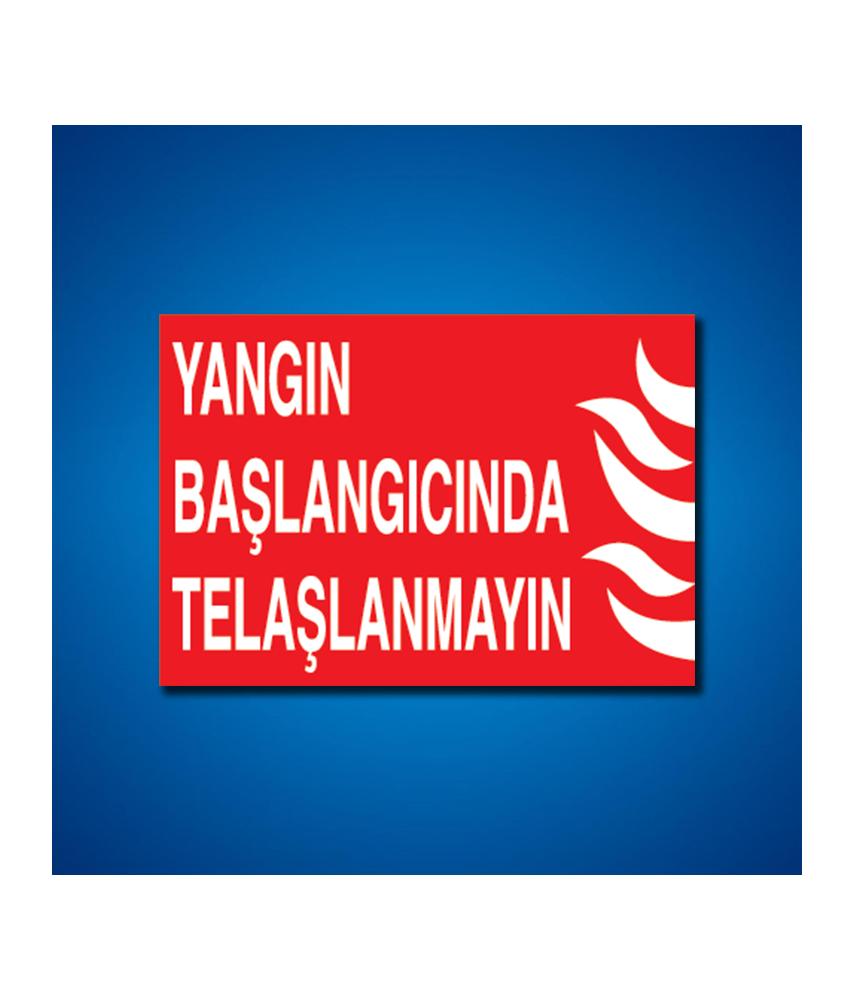 Yangınla Mücadele İş Güvenliği Etiketleri