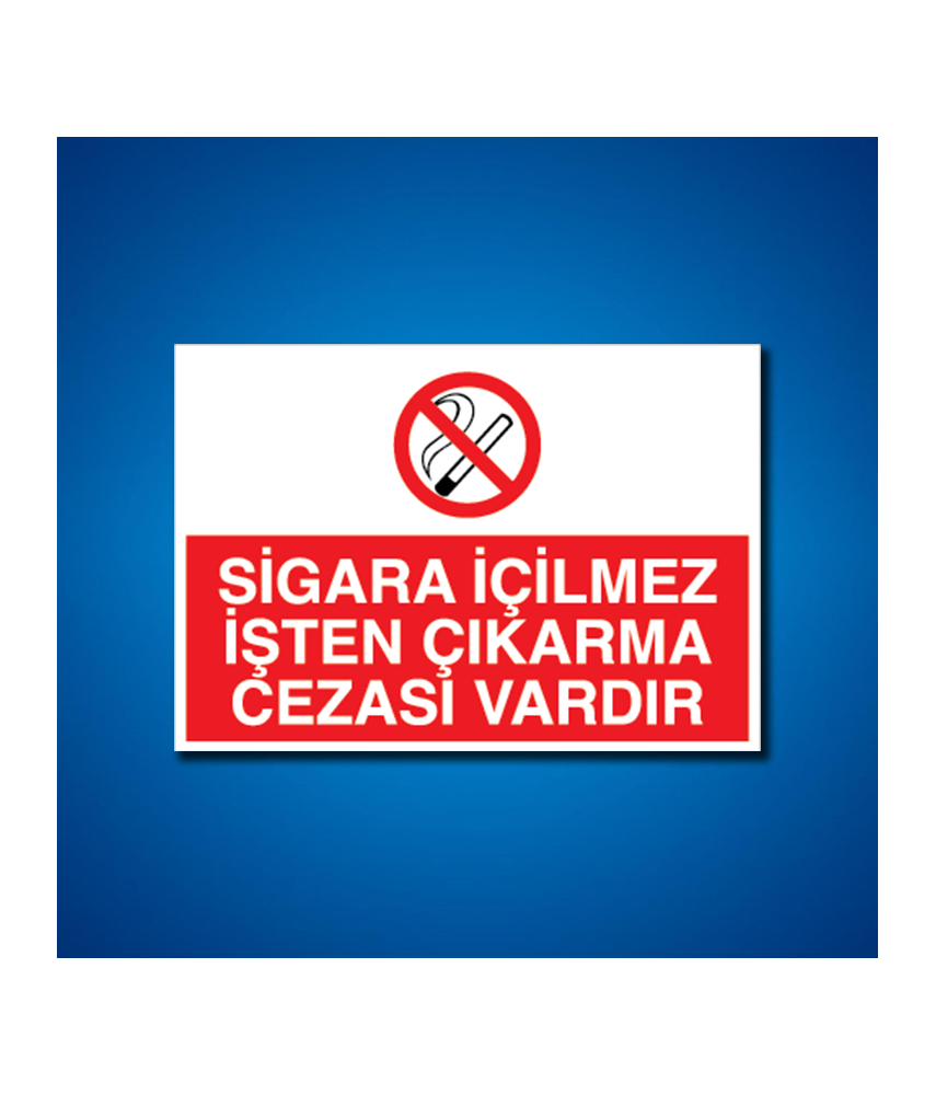 Sigara İş Güvenliği Etiketleri
