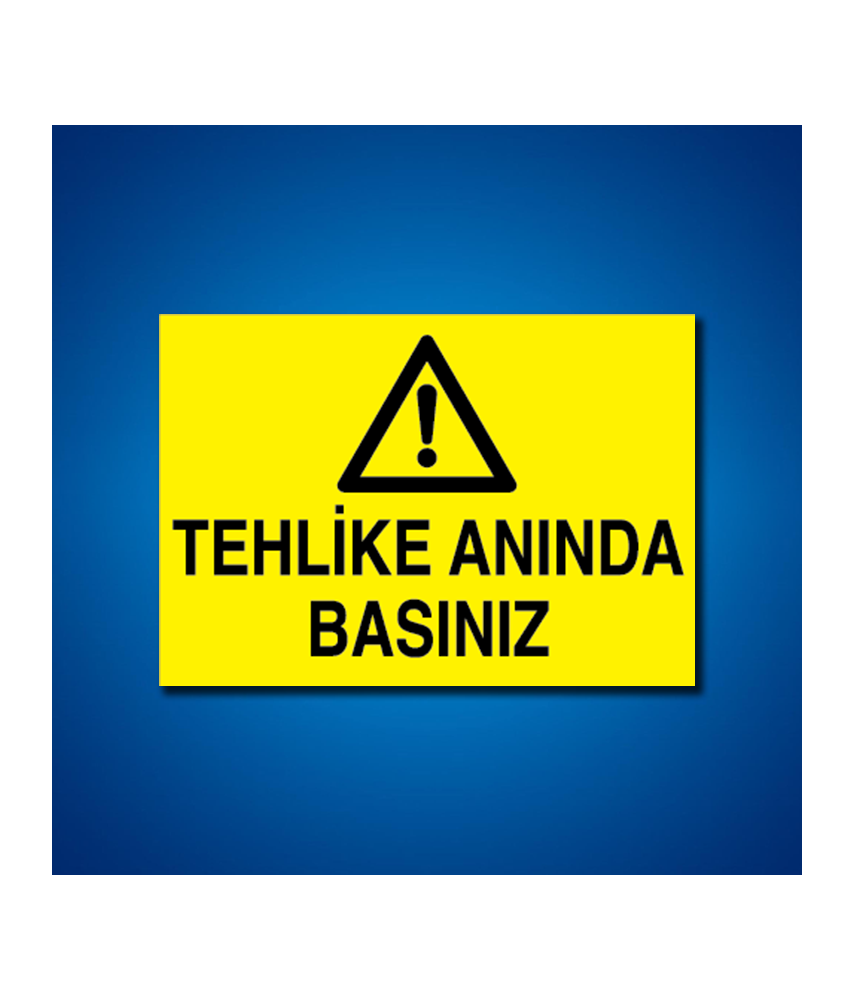 Makine İş Güvenliği Etiketleri