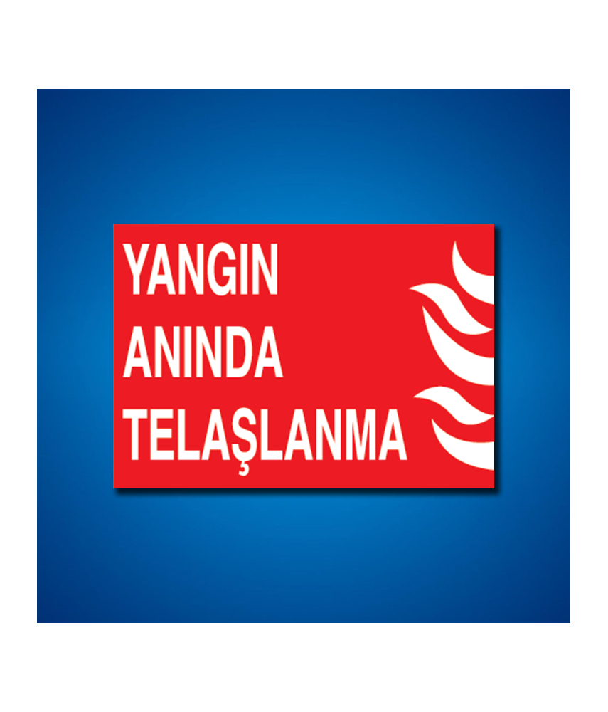 Yangınla Mücadele İş Güvenliği Etiketleri