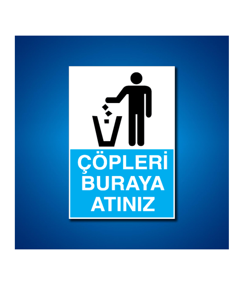Çöp İş Güvenliği Etiketleri