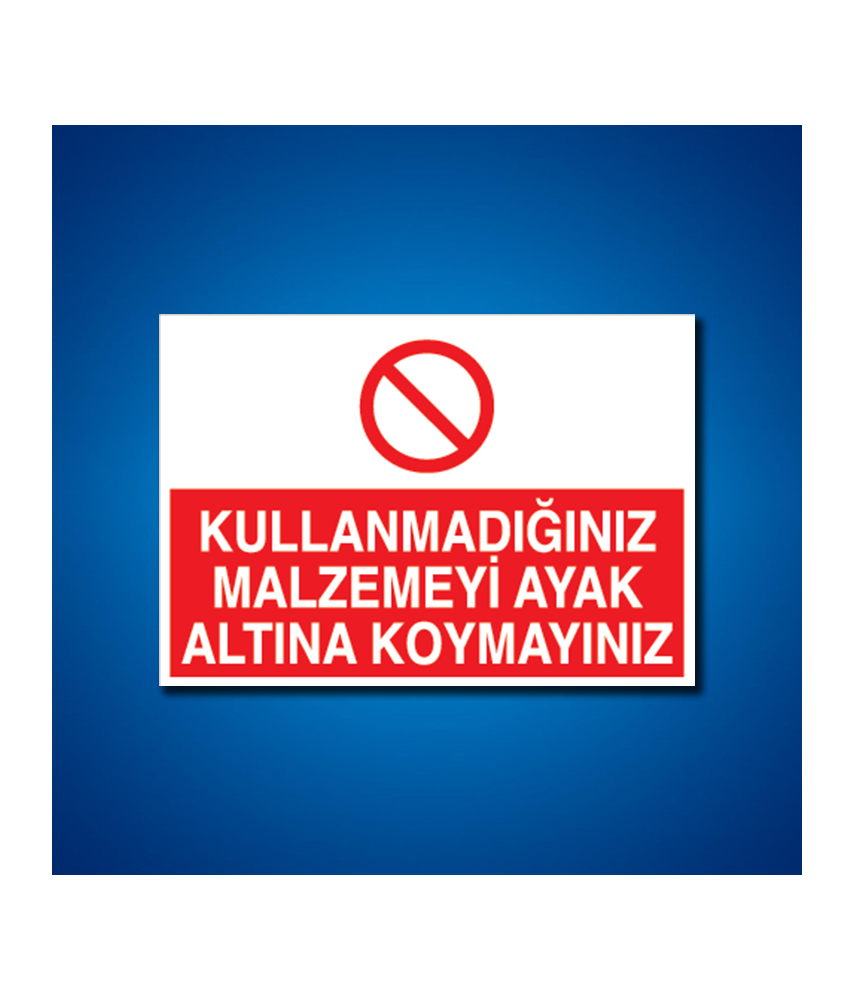 Alet-Tezgah-Malzeme Etiketleri