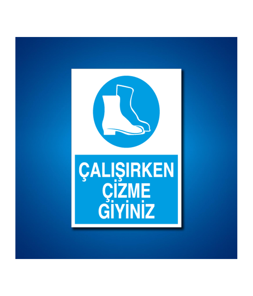 Ayak Koruma İş Güvenliği Etiketleri
