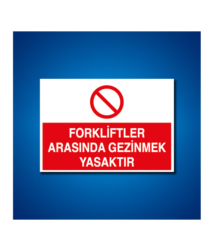 Forklift İş Güvenliği Etiketleri