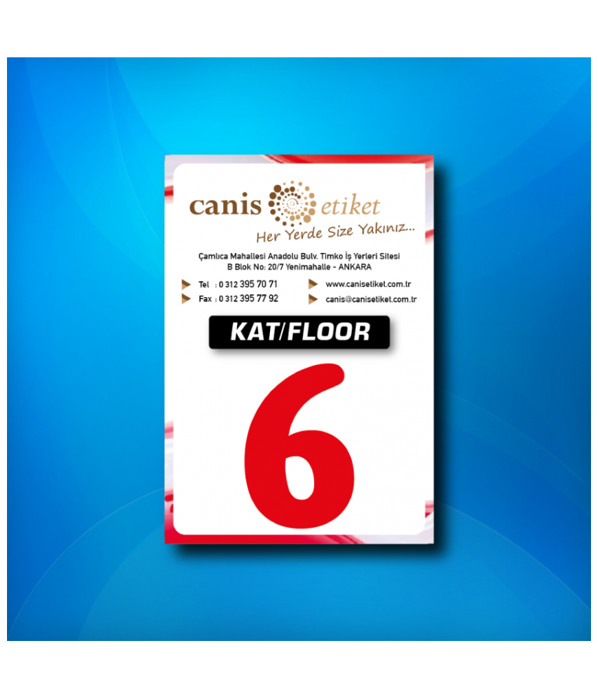 Asansör Kat Etiketi