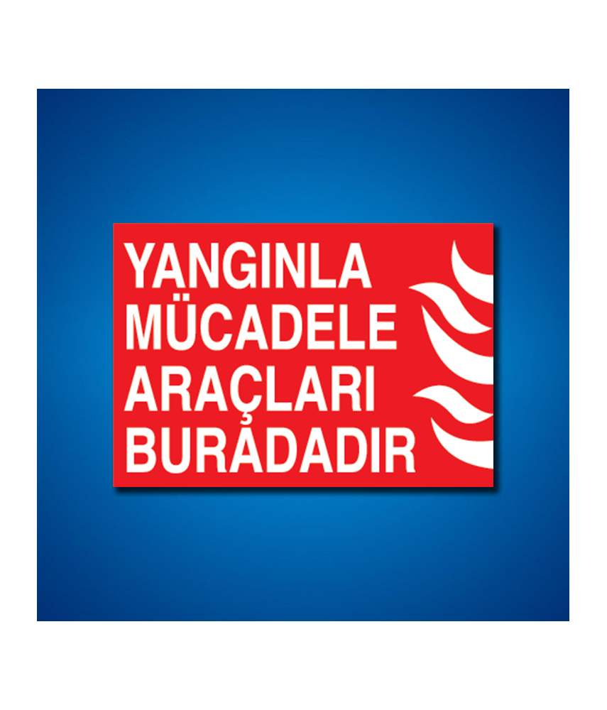 Yangınla Mücadele İş Güvenliği Etiketleri