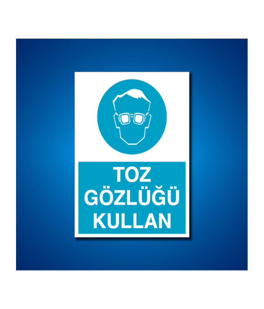 Göz Koruma İş Güvenliği Etiketleri