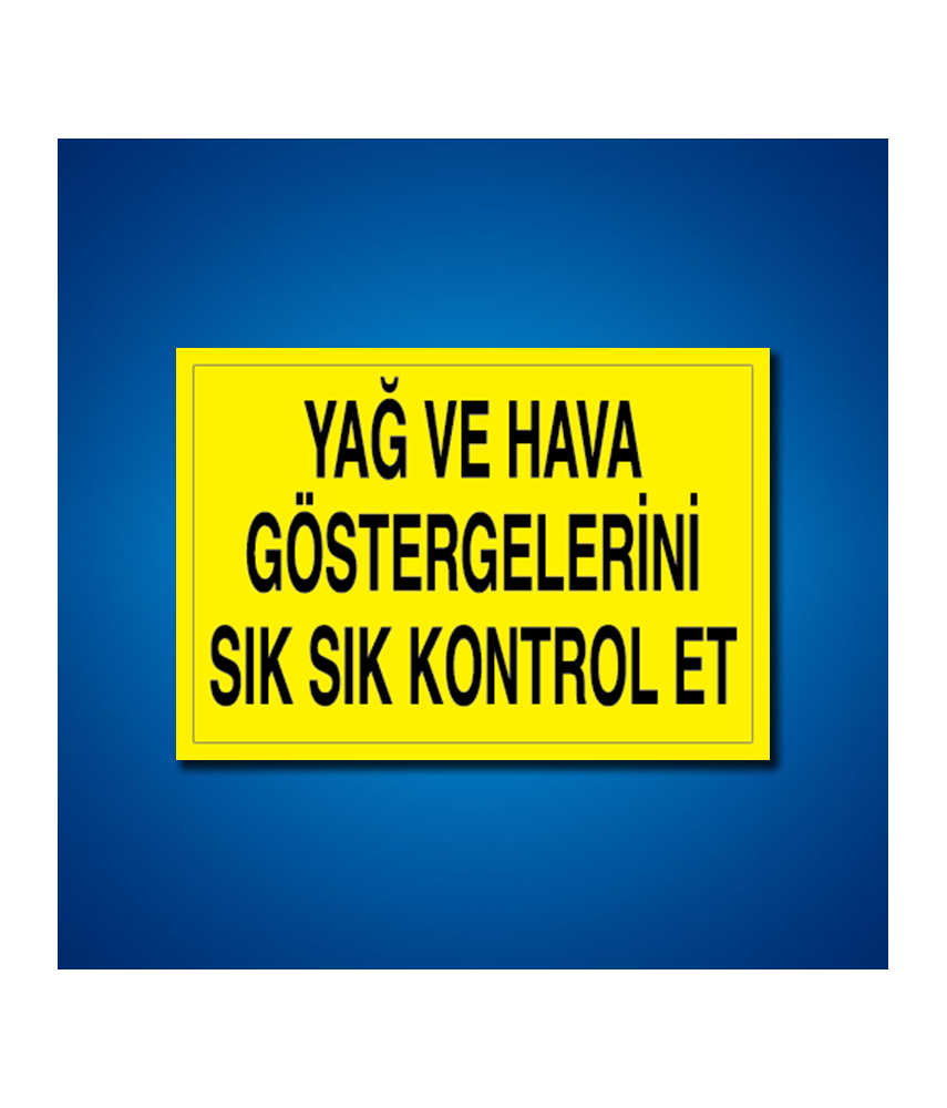 Makine İş Güvenliği Etiketleri