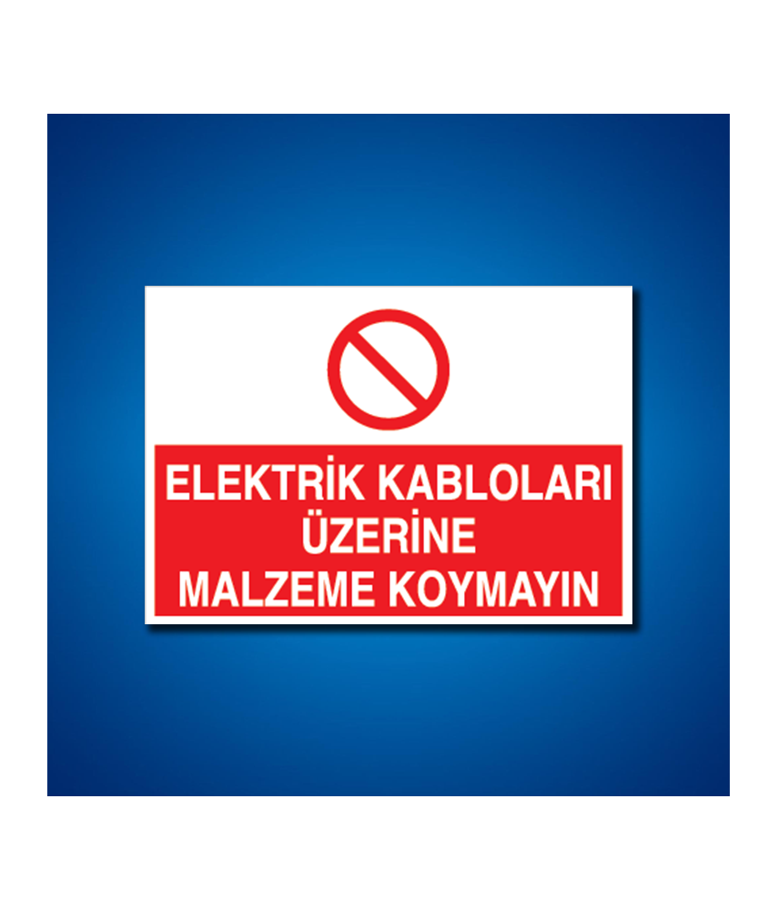 Kablo İş Güvenliği Etiketleri